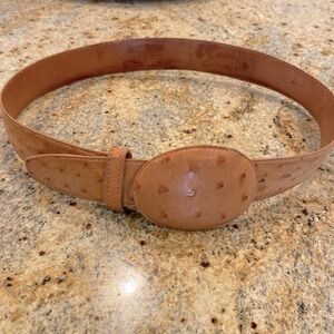Cuadra Ostrich Belt 34